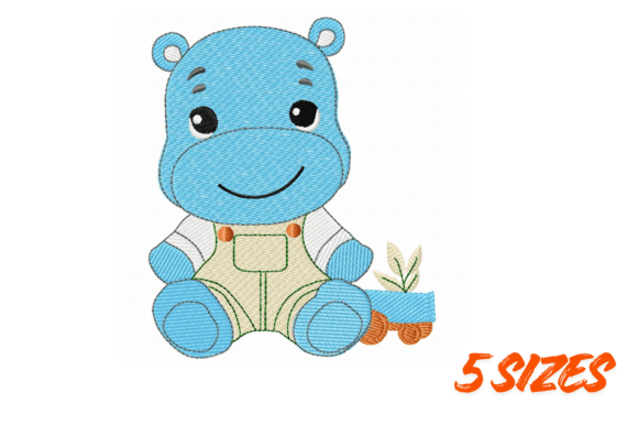 Cute Hippo Baby Embroidery Design Review