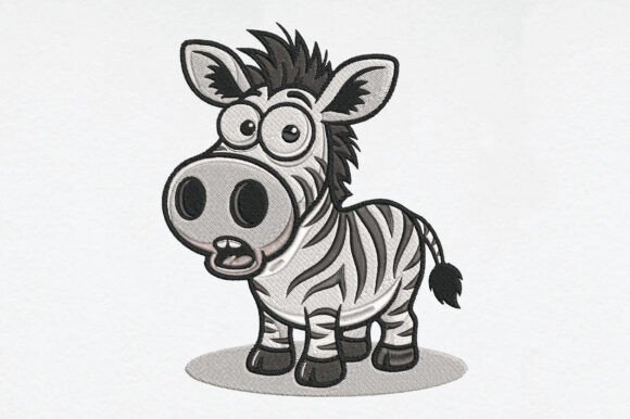 Cute Zebra Embroidery: A Playful Branding Touch for Small Business Merch
