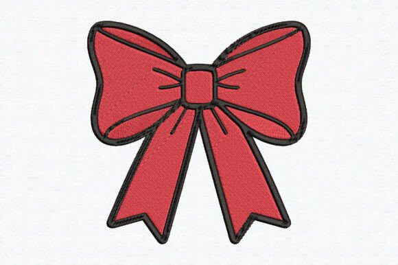 Red Bow Embroidery Design: A Boutique Apparel Review