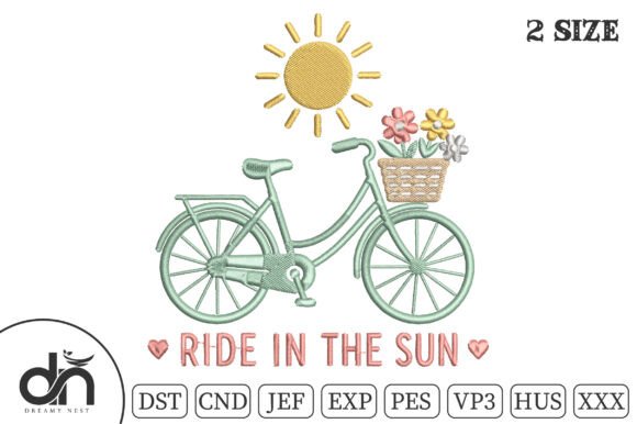 Ride in the Sun Floral Bike Embroidery Review