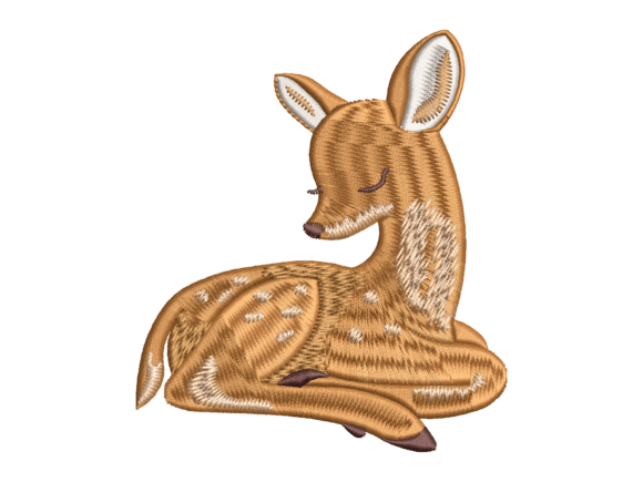 Sleeping Cute Fawn Embroidery: A Business Design Review