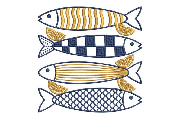 Summer Fish Embroidery Design: A Coastal Charm for Seasonal Goods